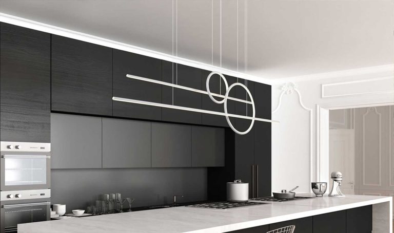 Modern Kitchen with Lighting